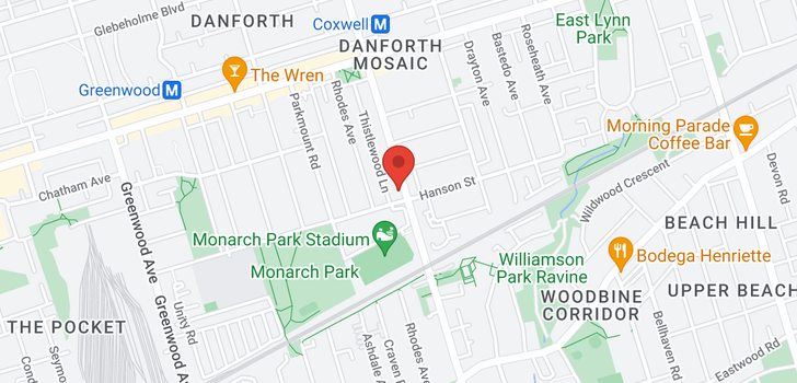 map of 572 COXWELL AVE